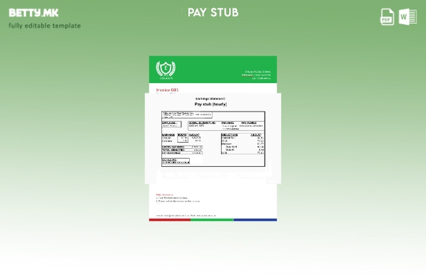Модерен стил Orlando HUB REAL Estate inc шаблон за изјава за заработка